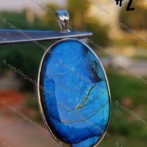 Blue Labrodarite Pendant